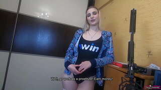 Le frère aîné a offert sa petite sœur pour gagner de l&#039;argent avec l&#039;aide de son corps! Creampie pussy deux fois!